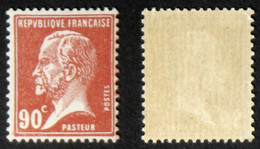 N° 178 90c Rouge PASTEUR Neuf N** TB Cote 24€ - 1922-26 Pasteur