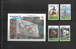 Olympische Spelen 1992 , Sierra Leone  - Blok + Zegels Postfris - Summer 1992: Barcelona