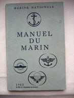 MARINE NATIONALE LE MANUEL DU MARIN 1963 - Barcos