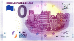 Billet Touristique - Allemagne - 0 Euro - Château D'Heidelberger - (2018-1) - Private Proofs / Unofficial