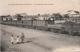 N°7212 R -cpa Roche Maurice Les Nantes -vue Générale Prise Du Quai- - Gares - Avec Trains