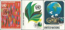 UNO NEW YORK 1982 Mi-Nr. 391/93 Maximumkarten MK/MC - Maximum Cards