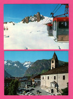 119 Cp COURMAYEUR - Italie - Pistes - Val Ferret - Glaciers - Panorama - Ski - Vue Aérienne - Mont Blanc - Hotel Royal - 100 - 499 Postales