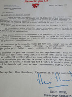 Lettre Commerciale/LA VACHE QUI RIT/50 % De Matiéres Grasses /Fromagerie BEL/La V Qui R  Brise La Routine/1955   FACT364 - Invoices