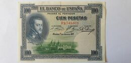 Espagne, 100 Pesetas, Type Felipe II, Madrid 1er Juillet 1925 - 100 Pesetas