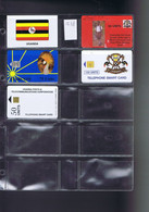 Télécartes Carte Telephonique Phonecard Ouganda 4 Cartes - Ouganda