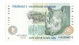 10 RAND RHINOCEROS Neushorn RAM'S HEAD SHEEP KRAUSE - Sudafrica