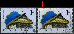 Poland 1974 Mi 2302 Printing Colour Error | Cottage, Kurpie | Wooden Architecture | Farmhouses - Autres & Non Classés