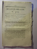 BULLETIN DES LOIS De 1822 - PREVENTION INVASION MALADIES CONTAGIEUSES - FOIRES UZEL AVRANCHES BUAIS SOURDEVAL PERIERS - Decretos & Leyes