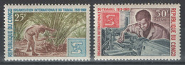Congo - YT 243-244 ** MNH - 1970 - OIT - Neufs