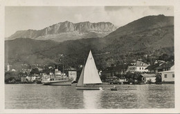 Carte Photo Lugrin Tour Ronde Port Et Les Memises  Bateau à Vapeur à Aube Paddle Boat - Lugrin