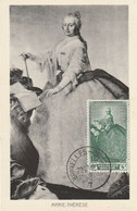 Carte Maximum -  Marie-Thérèse Impératrice D'Allemagne, Reine De Hongrie Et De Bohême - 1934-1951