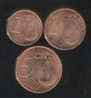 Lot 1 Et 2 Et 5 Centimes D'euro Lettonie 2014 - Lettland