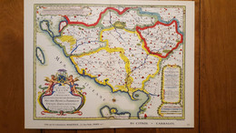 BELLE CARTE GEOGRAPHIQUE LE PAYS DE LUCON  VOIR LES 2 SCANS ET PHOTOS TOURISTIQUES 36X27CM - Geographical Maps