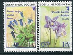 BOSNIA & HERCEGOVINA (Sarajevo) 2002 Mountain Flora MNH / **.  Michel 261-62 - Bosnia And Herzegovina
