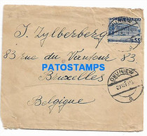 145596 POLAND OKUNIEW COVER CANCEL CIRCULATED TO BELGIUM NO POSTAL POSTCARD - Other & Unclassified