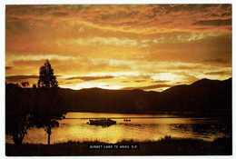 Neuseeland, Sunset Lake Te Anau - Nuova Zelanda