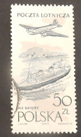 POLOGNE YT PA 51 OBLITÉRÉ "TRANSATLANTIQUE BATORY' ANNÉES 1957/1958 - Oblitérés