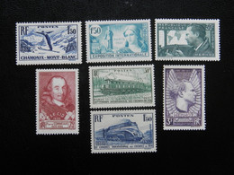 FRANCE  334 à 340  NEUFS SANS CHARNIERE NI TRACE TTB - Unused Stamps