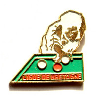 Pin's LIGUE DE BRETAGNE - Joueur De Billard - J784 - Biljart