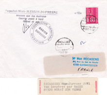 Maritime Paquebot Mixte Marion Dufresne Missions îles Australes Courrier Posté à Bord Posted At Sea YT 1894 Roulette - Maritime Post