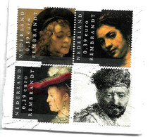 NIEDERLANDE 031 / 4 Marken Von 2020 - Rembrandt Bilder O - Used Stamps