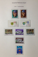 UNITED NATIONS,  Geneva, Cancelled Stamps, 1974 - Oblitérés