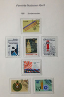 UNITED NATIONS,  Geneva, Cancelled Stamps, 1981 - Oblitérés