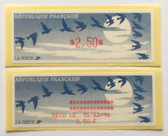 Distributeur YT 161 (**) MNH Avec Support, 1991 Type C Lisa 8 Branches Avec Reçu 31,12,1991 – Cata - 1990 Type « Oiseaux De Jubert »