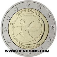 2 Euro ESLOVAQUIA 2009 UEM EMU - SLOVAKIA - UNC - NEUF - SIN CIRCULAR - NEW 2€ - Slowakei