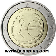 2 Euro ESLOVENIA 2009 UEM EMU - SLOVENIA - NUEVA - NEUF - SIN CIRCULAR - NEW 2€ - Slovenia