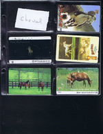 Télécartes Carte Telephonique Phonecard Japon Japan  Theme Cheval Vache Grenouille Cochon Mouton Biche  37 Cartes - Paarden