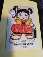 MYANMAR  URMET  SYSTEM   100 UNITS  VISIT MYANMAR YEAR 1996    Fine Used    **3617 ** - Myanmar