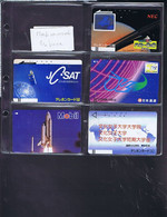 Télécartes Carte Telephonique Phonecard Japon Japan Theme Espace Mappemonde Terre  39 Cartes - Space