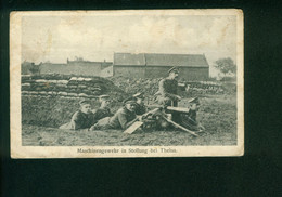 AK Maschinengewehr In Stellung Bei Thelus, Feldpost 1917 - Unclassified