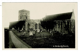 Ref 1415 - Early Real Photo Postcard - Bamburgh Church - Northumberland - Otros & Sin Clasificación