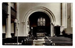 Ref 1415 - Early Real Photo Postcard - Interior Belfod Parish Church - Northumberland - Altri & Non Classificati