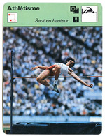 Athlétisme  SAUT EN HAUTEUR   Sport Fiche Illustrée Documentée - Sport