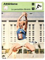 Athlétisme LE PENTATHLON FEMININ Sport Fiche Illustrée Documentée - Sport