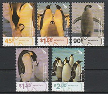 ANTARCTIQUE - ROSS 2004 Manchot Empereur - Emperor Penguin - Yv. 95/99 ** - Unused Stamps
