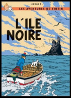 Carte Postale / Postkaart - Kuifje/Tintin - Milou/Bobbie - Haddock - Tournesol - L'île Noire / De Zwarte Rotsen - Philabédés