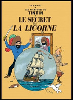 Carte Postale / Postkaart- Kuifje/Tintin - Milou/Bobbie - Haddock - Le Secret De La Licorne / Het Geheim Van De Eenhoorn - Philabédés (comics)