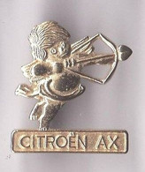 V90 Pin's Citroën AX Doré Cupidon Flèche Amour Cœur Love Arc Achat Immédiat - Tir à L'Arc
