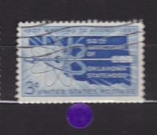USA STAMPS :  50 Years Oklahoma Statehood, Map, Arrow And Atom Diagram   Sn:US 1092,  Used  Année 1957 - Autres & Non Classés