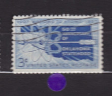 USA STAMPS :  50 Years Oklahoma Statehood, Map, Arrow And Atom Diagram   Sn:US 1092,  Used  Année 1957 - Sonstige & Ohne Zuordnung