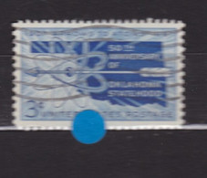 USA STAMPS :  50 Years Oklahoma Statehood, Map, Arrow And Atom Diagram   Sn:US 1092,  Used  Année 1957 - Autres & Non Classés