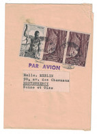 AFFRANCHISEMENT À 14F Avec TIMBRES AEF AFRIQUE EQUATORIALE FRANÇAISE Sur BANDE DE JOURNAL OBLITERATION BRAZZAVILLE AVION - Briefe U. Dokumente