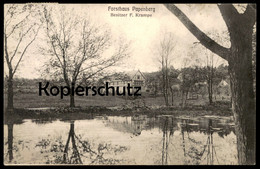 ALTE POSTKARTE FORSTHAUS PAPENBERG BESITZER F. KRAMPE HALDENSLEBEN AK Ansichtskarte - Haldensleben