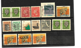 KANADA LOT 001 - 16 Marken O - Collections