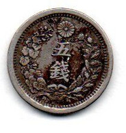Japon  --  5 Sen 1876  --  état  TTB - Japón